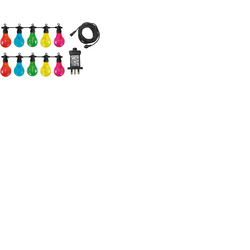 Party Lights with 10 Multi-Coloured Lamps 24V