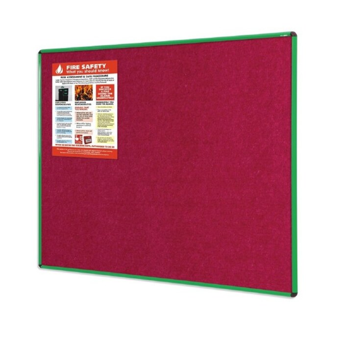 Shield Resist-a-Flame Coloured Frame Eco-Colour Noticeboard