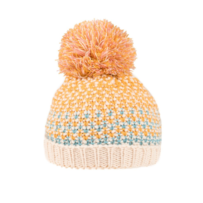 Girls Tiana Knitted Bottle Hat - Mustard