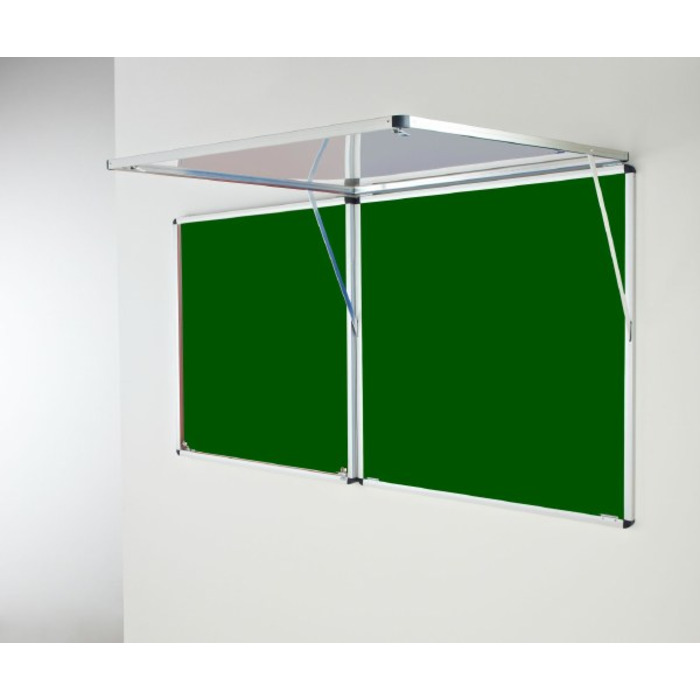 Eco-Sound Top-Hinged Corridor Tamperproof Blazemaster Noticeboard (*Supplied in 2 parts)