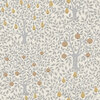 Apelviken Apples And Pears Wallpaper White Grey Gold Galerie 33012