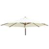 Alexander Rose 3m Hardwood Luxury Round Garden Parasol