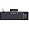 BeefEater 4 Burner 3000E Series Gas Barbecue with Cabinex Kitchen, Sink and Fridge