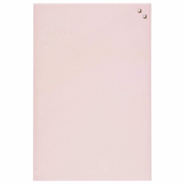NAGA Magnetic Glass Noticeboard POWDER 40 x 60cm