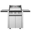 BeefEater 1600S Series 3 Burner Barbecue with Cabinet Trolley and Side Burner