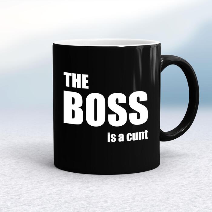 The Boss Is A . . . Swearing Mug