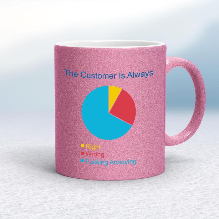 The Customer is Always Mug