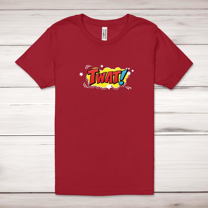 Pop Art Style Twat Adult T-Shirt