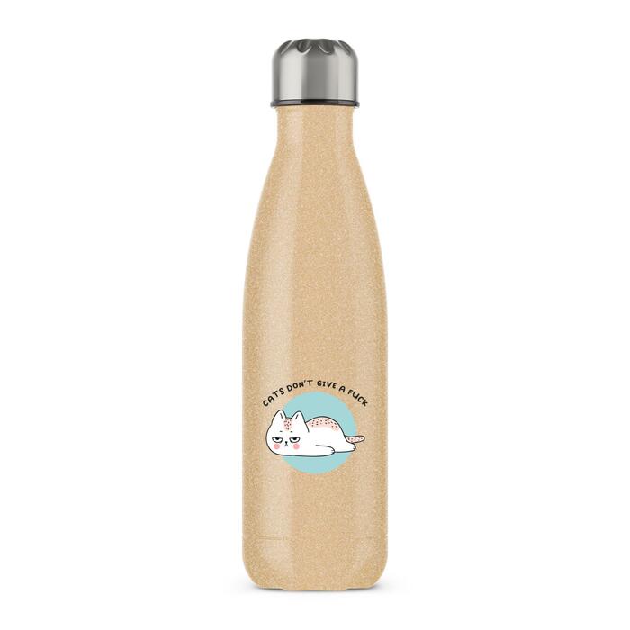 Cats Don't Give A Fuck Water Bottle