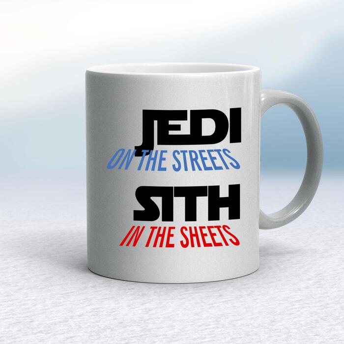Jedi On the Streets Mug - Silver, 10oz