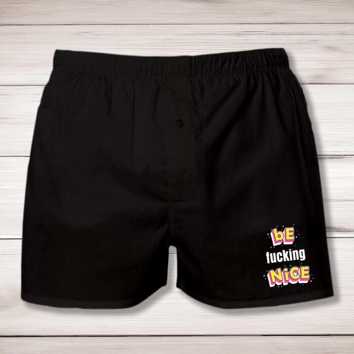 Be Fucking Nice Men's Boxers