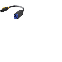 PowerCON TRUE1 to PowerCON Adaptor Cable - NAC3MPA-1 Blue to NAC3FX-W