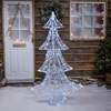 1. 5M Acrylic Outdoor Light Up Christmas Tree with 160 Twinkling LEDS