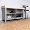 Hallway Bench With Open Shoe Tidy