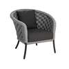 Alexander Rose Cordial Wide Rope Curved Top Lounge Chair