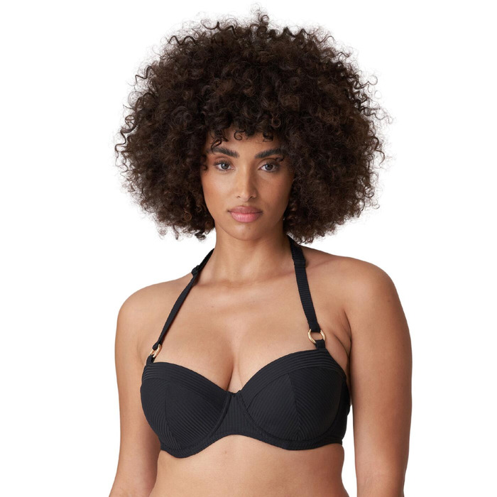 Prima Donna Sahara Padded Balcony Bikini Top - Black - 30E