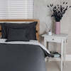 10. 5 Tog Duvet 100% Cotton Grey Cover Set & Pillow
