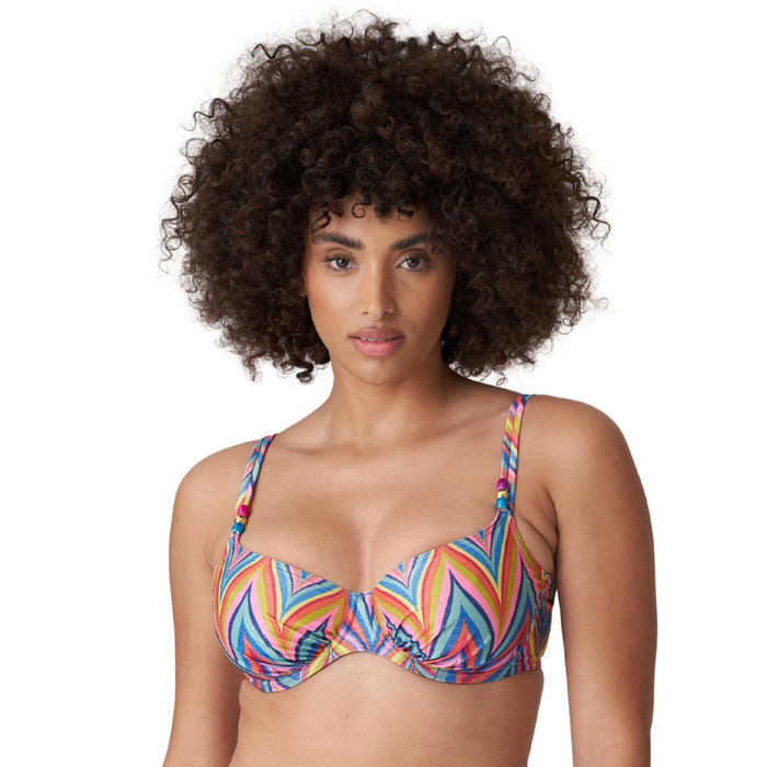 Prima Donna Swim Kea Full Cup Bikini Top - Rainbow Paradise - 36E