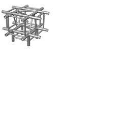 Contestage Quatro290 Truss 4 Way Cross + 1 Down - Aluminium