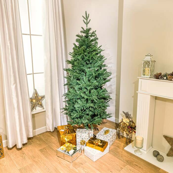 6ft - 7ft Mckinley Spruce Artificial PE Christmas Tree, 7ft