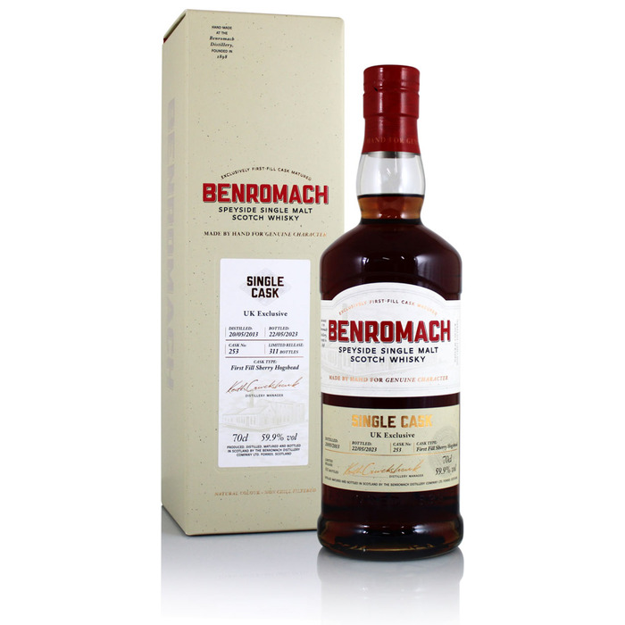 Benromach 2013 10 Year Old First Fill Sherry Single Cask #253