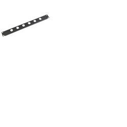 1U XLR Socket Panel D Type - 6 XLR Sockets