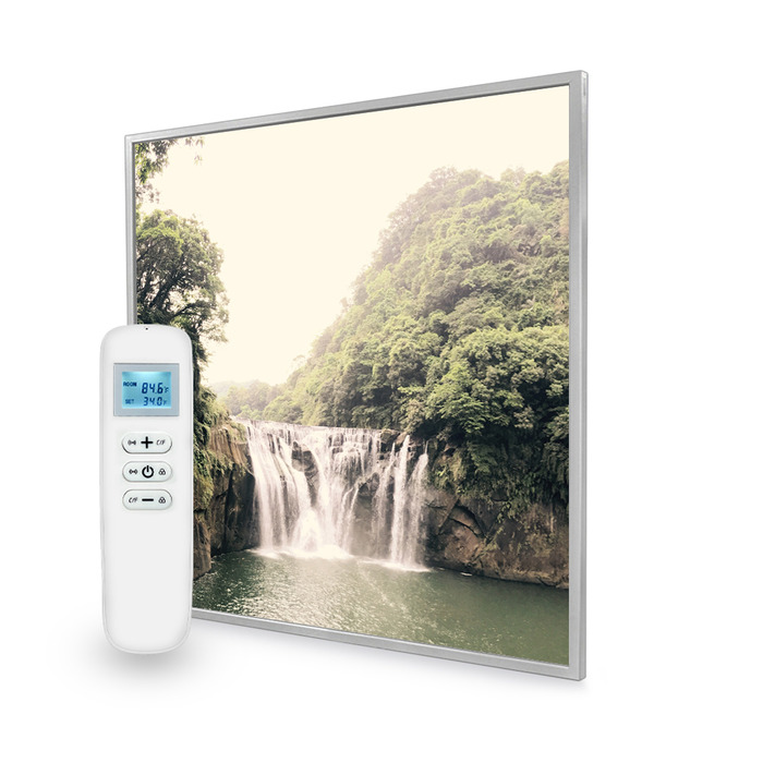 595x595 Forest Waterfall Image Nexus Wi-Fi Infrared Heating Panel 350W - Electric Wall Panel Heater