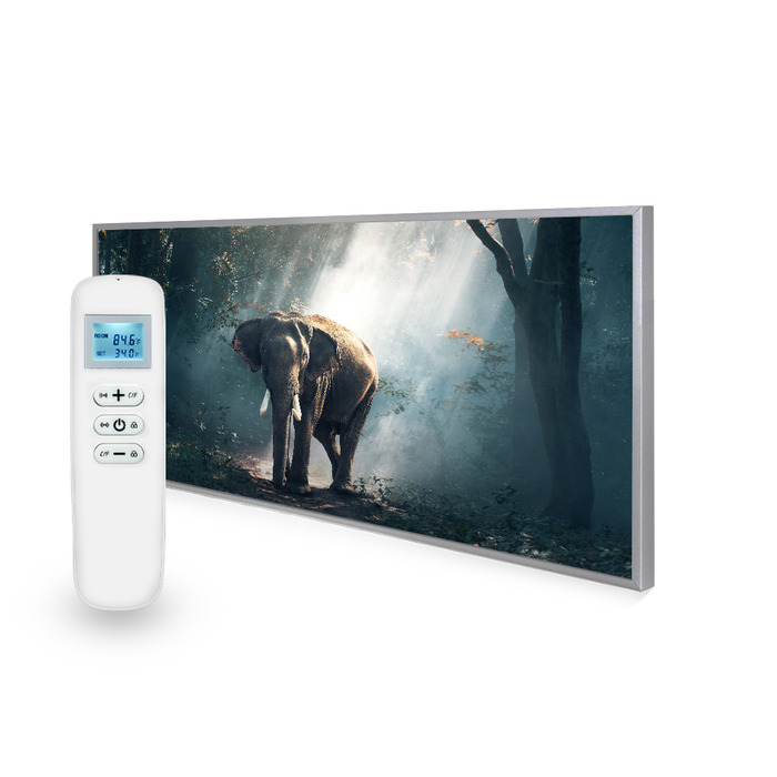 595x1195 Jungle Elephant Image Nexus Wi-Fi Infrared Heating Panel 700w - Electric Wall Panel Heater