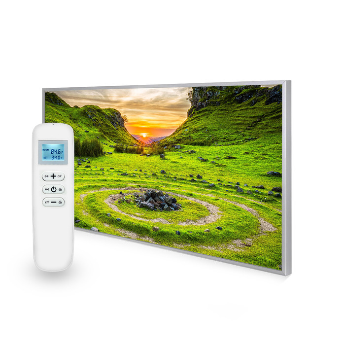 595x995 Mysterious Cairn Picture Nexus Wi-Fi Infrared Heating Panel 580W - Electric Wall Panel Heater