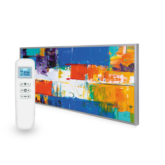 595x1195 Abstract Paint Image Nexus Wi-Fi Infrared Heating Panel 700W - Electric Wall Panel Heater