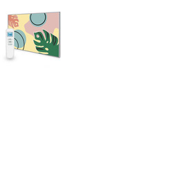 795x1195 Abstract Leaves Picture Nexus Wi-Fi Infrared Heating Panel 900W - Electric Wall Panel Heater