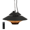 1. 5kW EQ Heat Electric Hanging Patio Heater Black With Remote