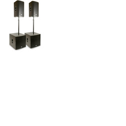 FBT Ventis Active FBT Pair of Ventis 112A, Pair of SUBline118SA, Speakers Poles and Bags 4200Watts