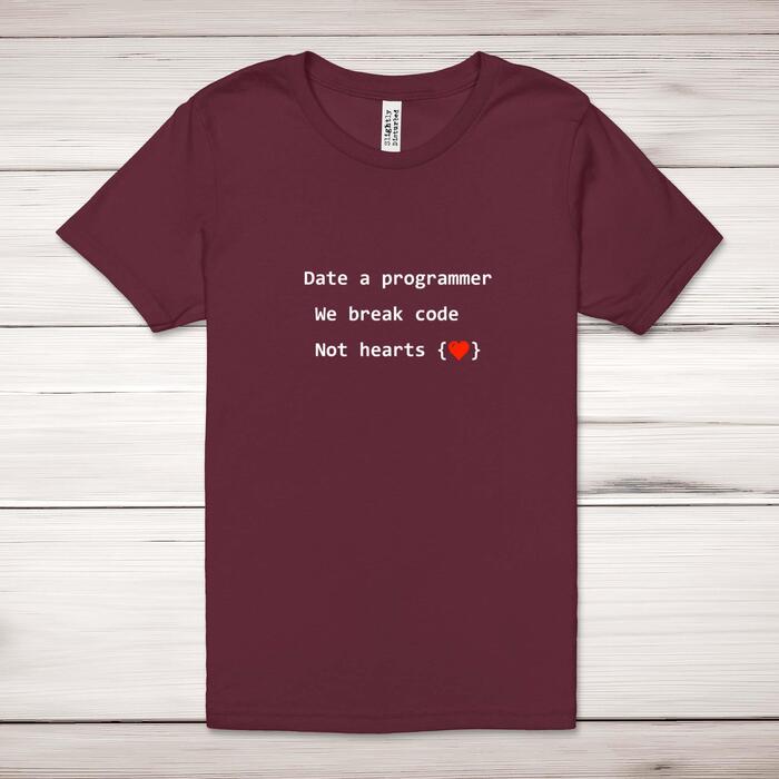 Date A Programmer Adult T-Shirt