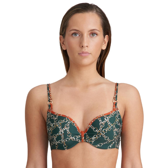Marie Jo Tazar Padded Heart Shape Bikini Top - Malachite - 34D