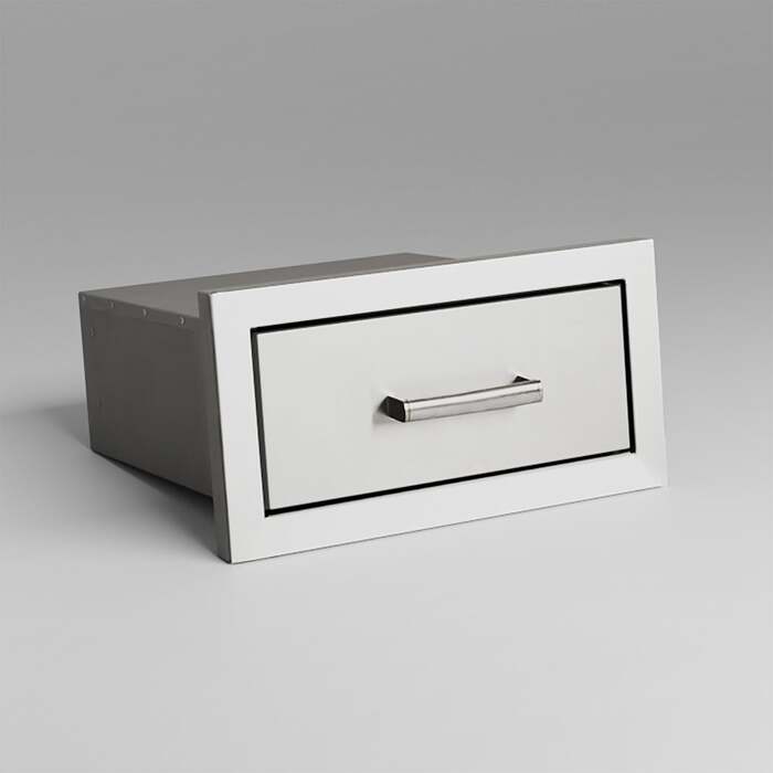 Draco Grills Stainless Steel Build-in Outdoor Kitchen Single Width Drawer