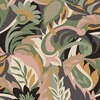 Casa Leaf Wallpaper Blush / Sage Green World of Wallpaper 5902