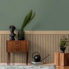 Wood Slats Dado Panel Wallpaper Natural / Black AS Creation 397441