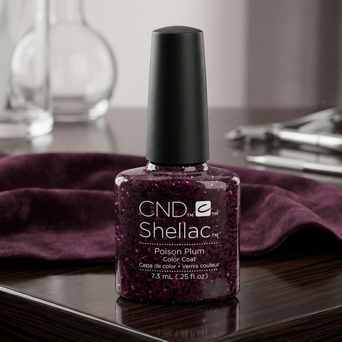 CND Shellac Gel Polish Poison Plum - 7. 3ml