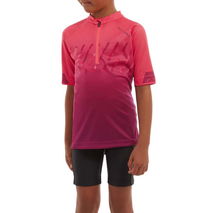 Kids Airstream Short Sleeve Cycling Jersey Pink | Altura 3D Pad & High Wicking Fabrics, Enhanced Comfort & Visibility | 5-6 Years | Altura