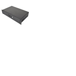 2U Metal Rack Drawer for Data Racks & Flight Cases with Lock 255mm Deep