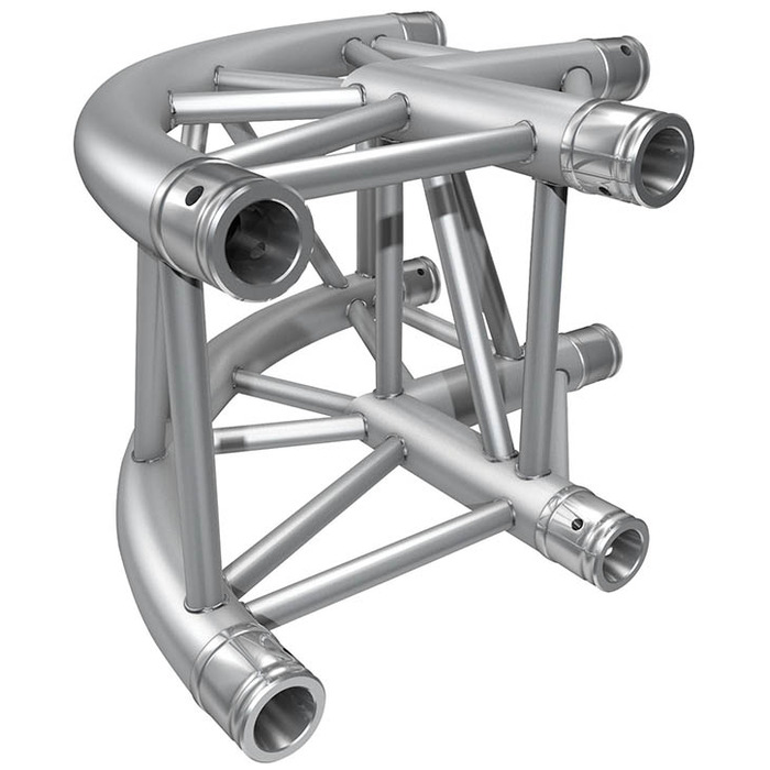 Global Truss F34 2 Way 90 Degree Round Corner Quatro 50mm
