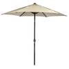 Bracken Outdoors 3m 38mm Aluminium Pole Round Cream Garden Parasol