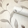 Tiffany Floral Trail Textured Heavyweight Vinyl Wallpaper Charcoal Belgravia 41338