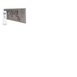 595x1195 World Map Picture Nexus Wi-Fi Infrared Heating Panel 700W - Electric Wall Panel Heater