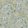 Floral Bird Trail Wallpaper Blue Holden 13602
