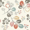 Jonah Leaf Trail Wallpaper Red / Pink Fine Decor FD25122