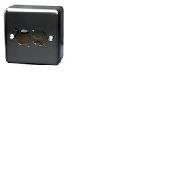 Single Gang Plate and Box for D Series Connectors - 2 Way