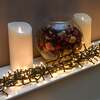 Warm White LED Multi-Function Christmas String Lights with Green Cable 240,360,480,720,960 Bulbs, 360 LEDs