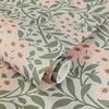 Vintage Floral Wallpaper Sage Green / Pink World of Wallpaper AF0037
